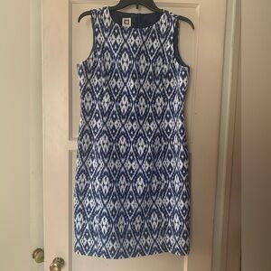Blue and White Anne Klein Dress (10)